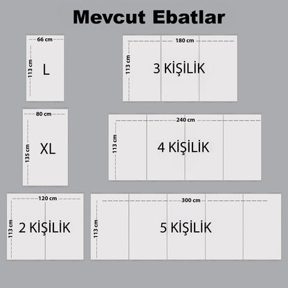 Kişiselleştirilebir Sünger Dolgulu Kaymaz Seccade  610