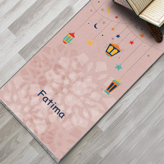 pink kids prayer mat