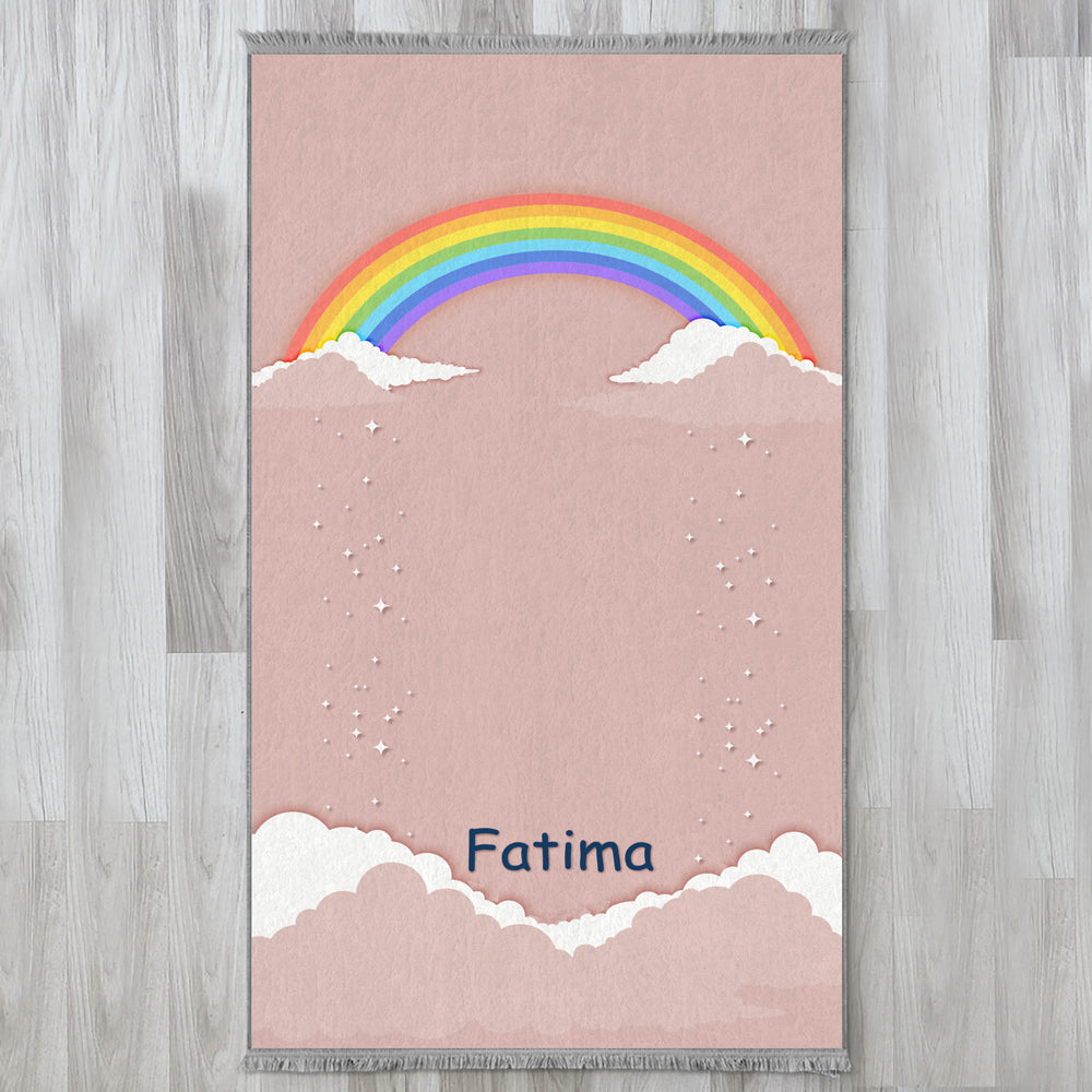 pink kids prayer mat