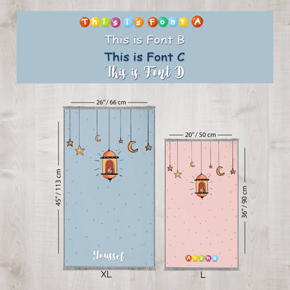 Kişiselleştirilebir Çocuk Seccadesi Kubbe ve Minare 421